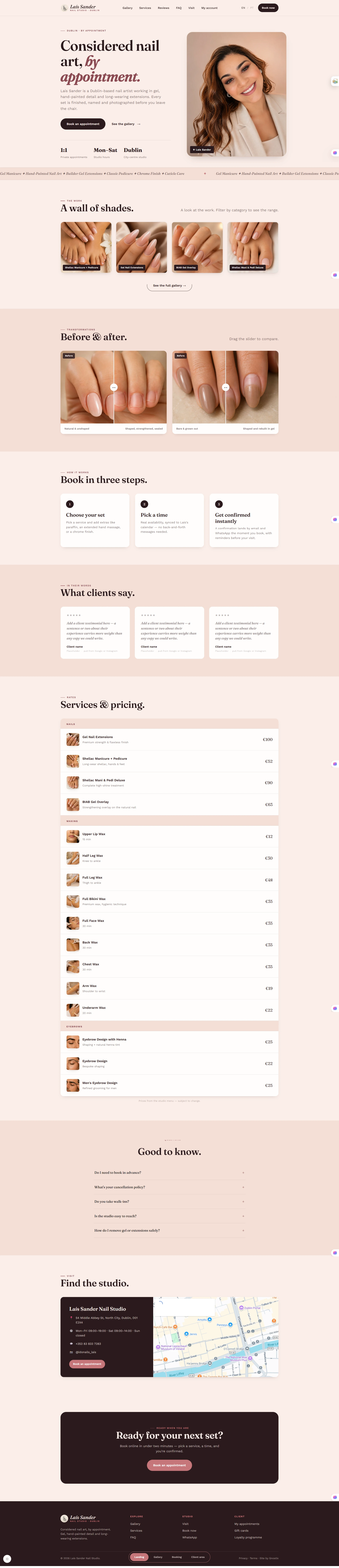 Laís Sander Nail Studio website
